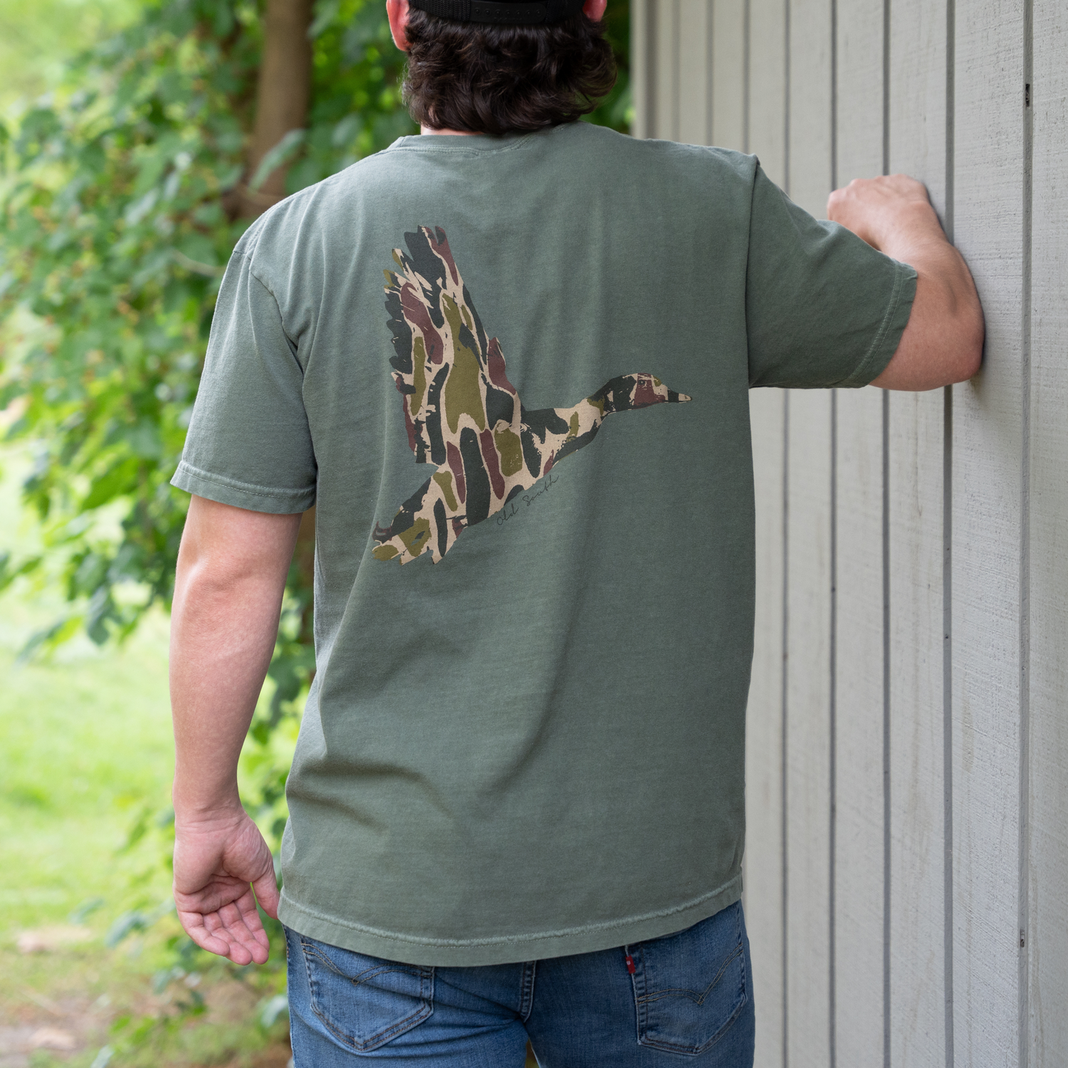 Duck Wings with Thicket Camo - Short Sleeve