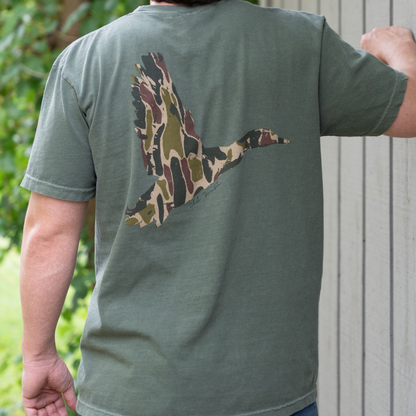 Duck Wings with Thicket Camo - Short Sleeve