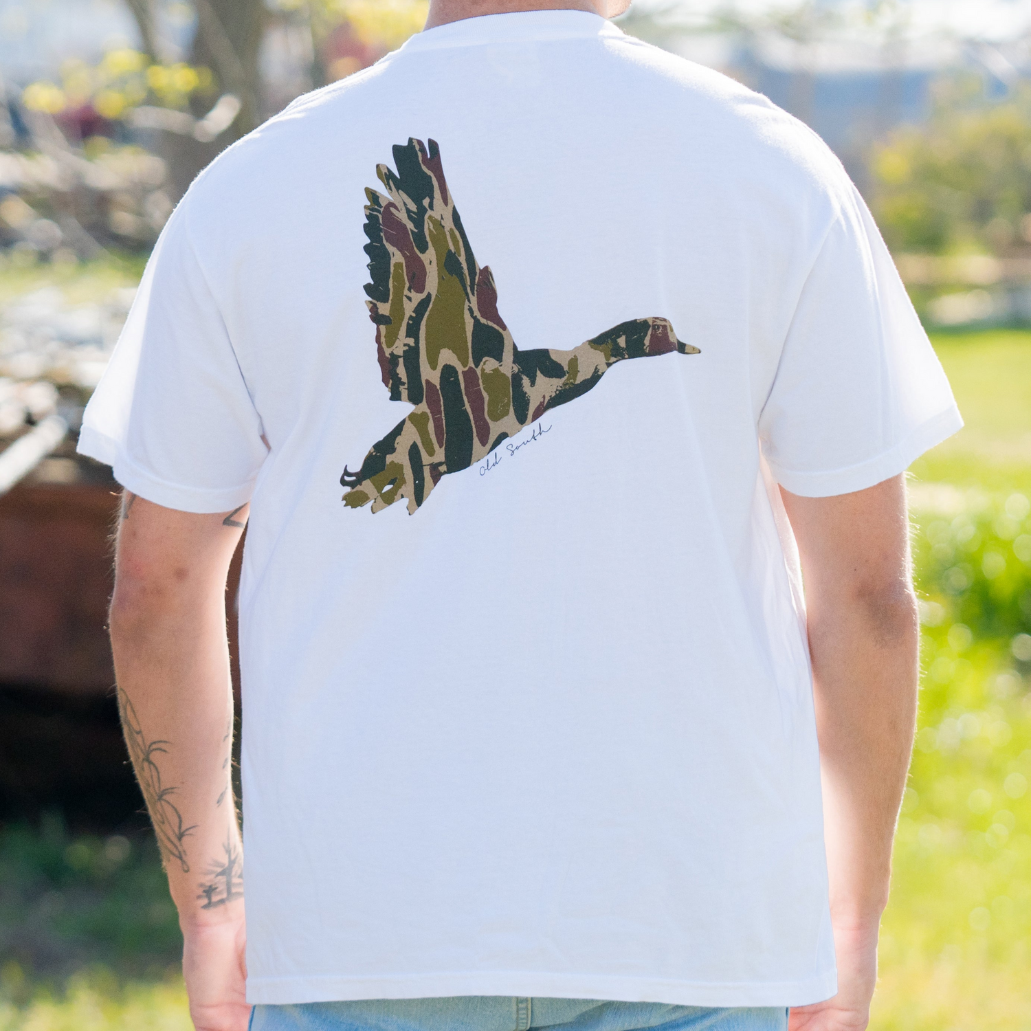 Duck Wings with Thicket Camo - Short Sleeve