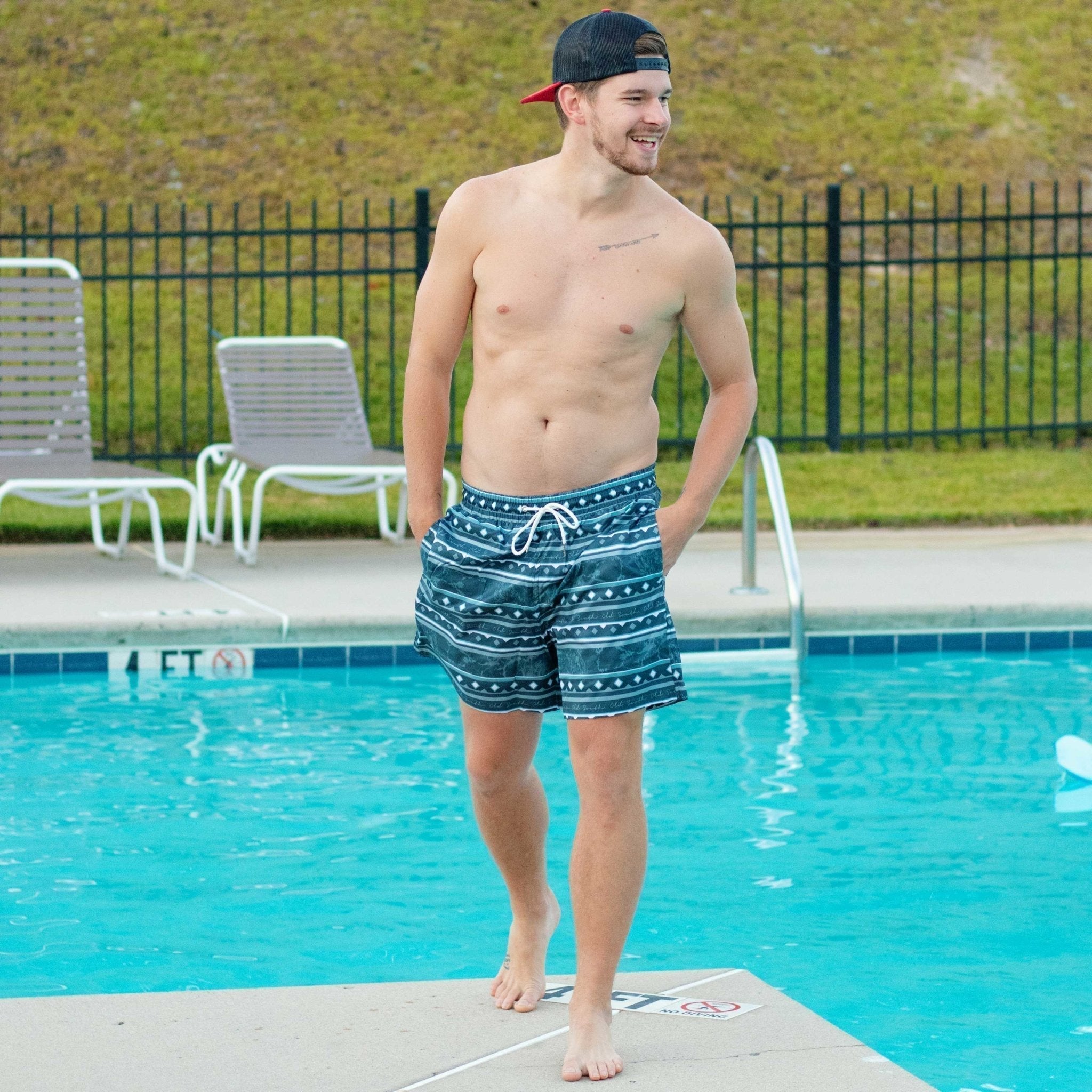 Aztec swim trunks store