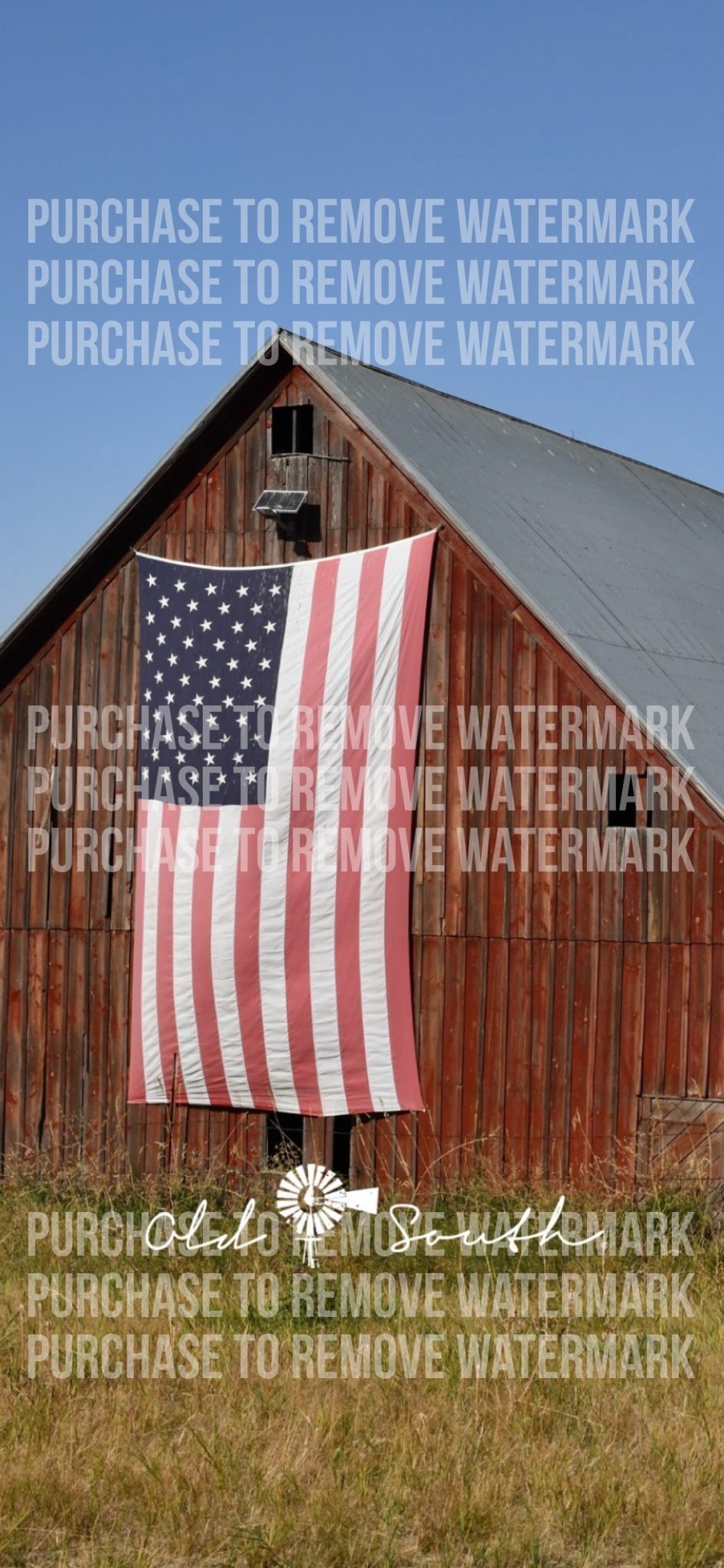 OldSouthApparel_Barn &amp; Flag - Digital Phone Downloadable Wallpaper