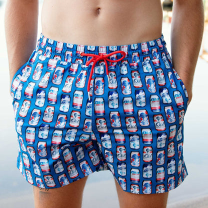 Beer Me - Soft Mesh Swim Trunks