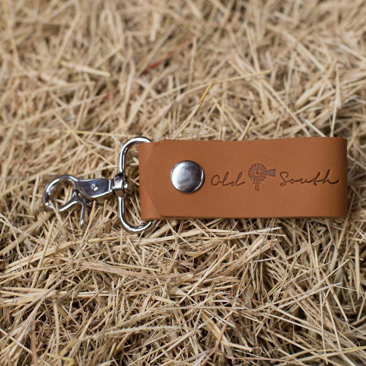 OldSouthApparel_Leather Keychain