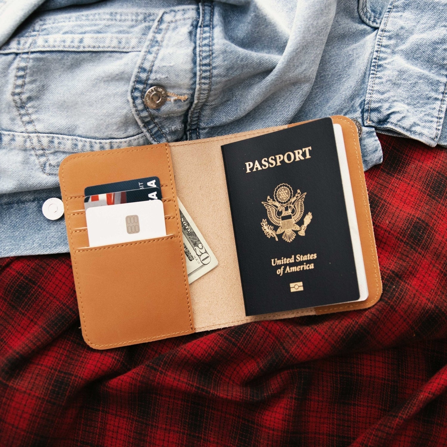 OldSouthApparel_Leather Passport Wallet