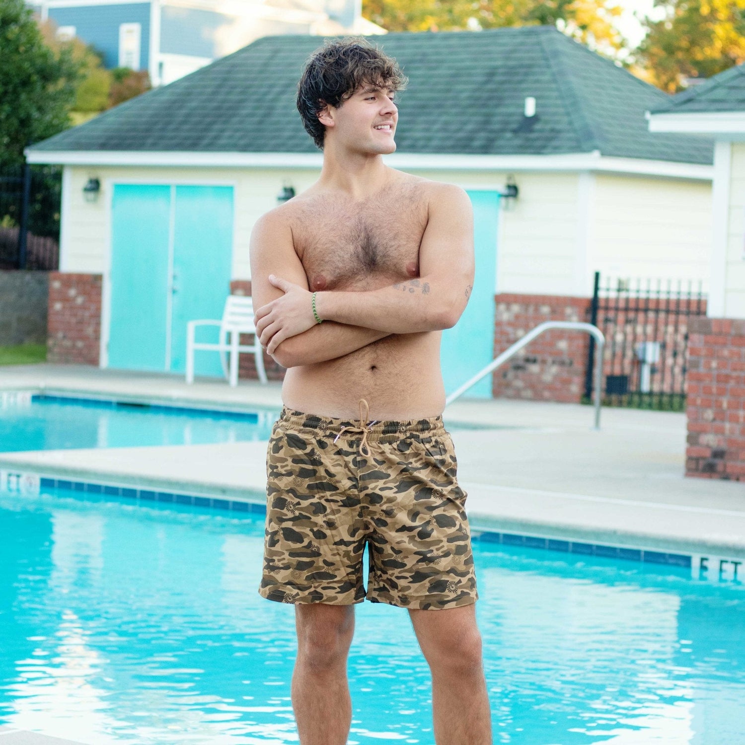 OldSouthApparel_Old School Camo - Soft Mesh Swim Trunks