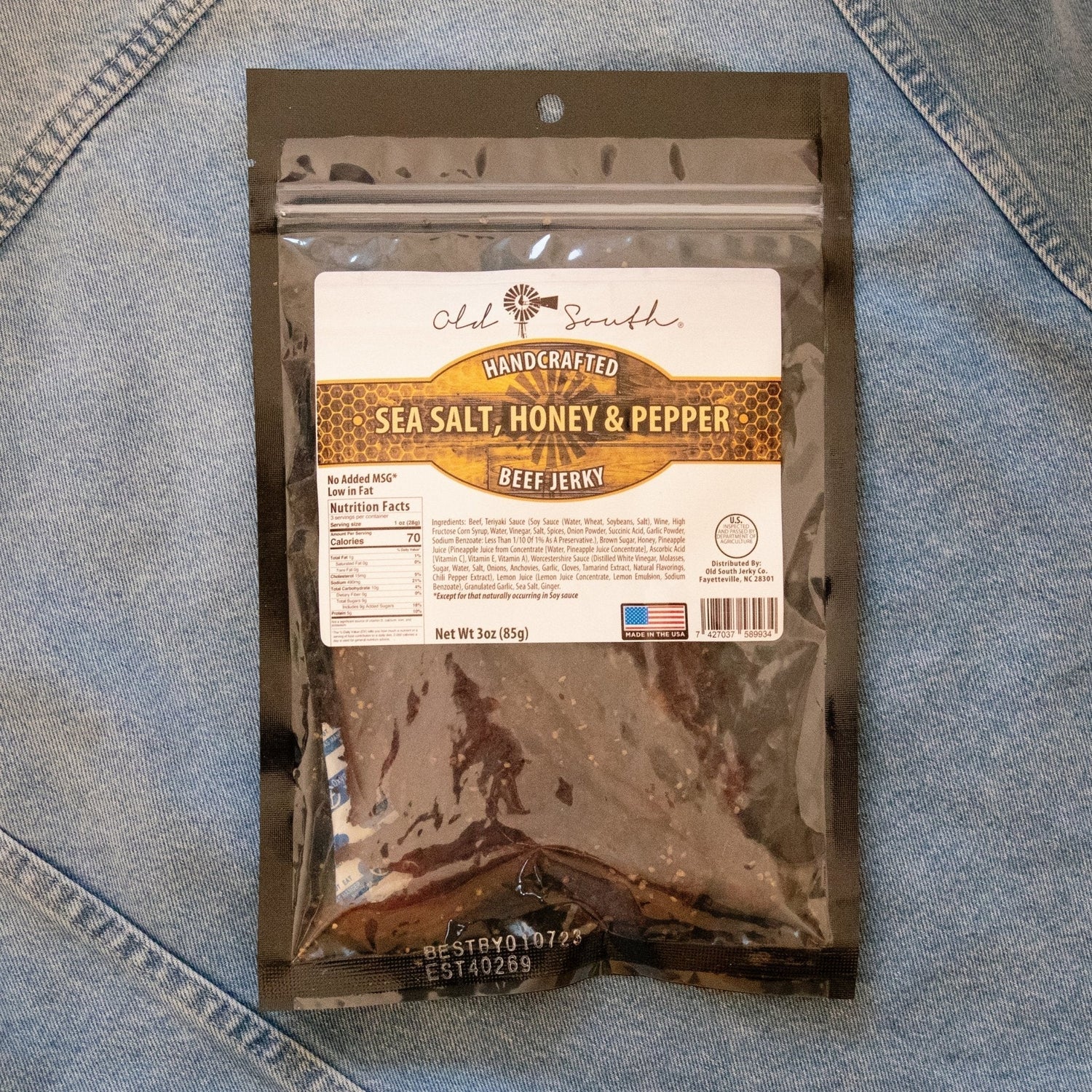 OldSouthApparel_Sea Salt Honey and Pepper - Beef Jerky